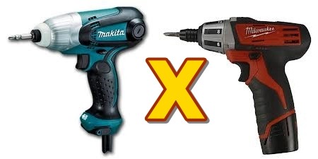 Parafusadeira: Elétrica ou  Bateria?