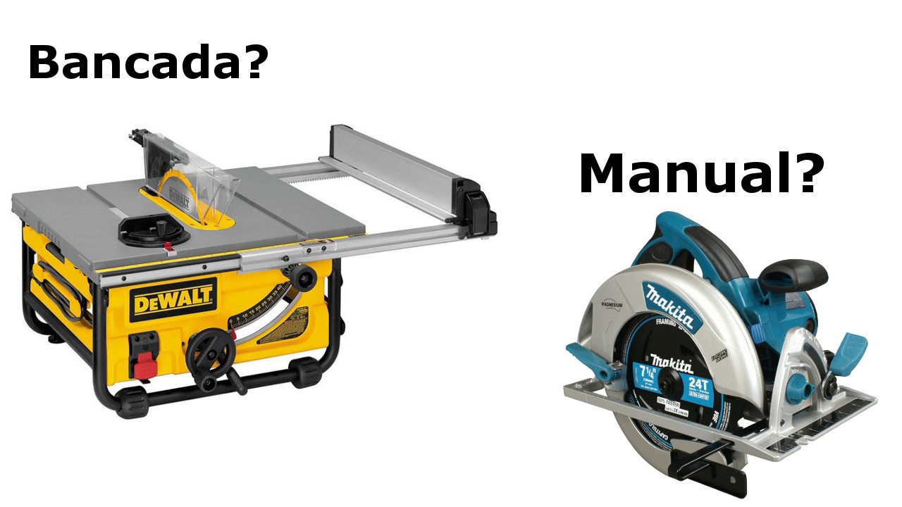 Serra circular: Bancada ou Manual